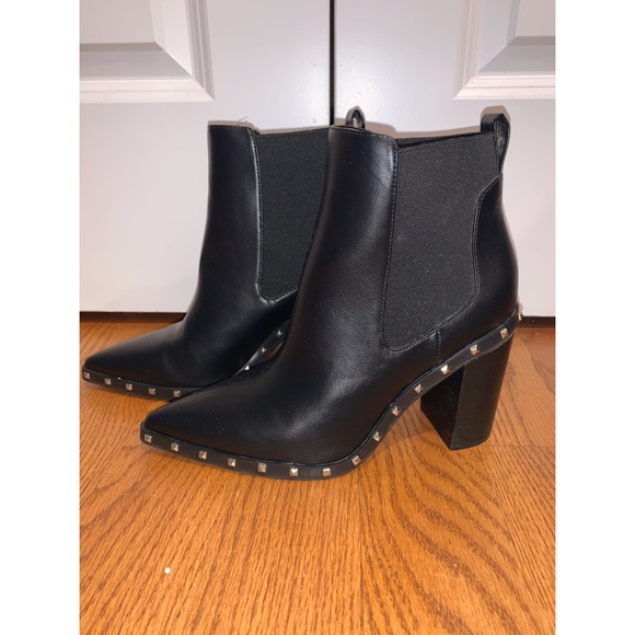 Nordstrom Shoes - Black Studded Heeled Booties